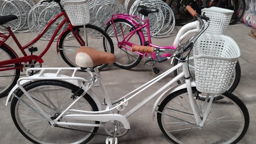 BICICLETA PLAYERA R26 DAMA CON CANASTO